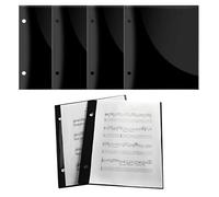 Lot de 6 dossiers de musique A4 pour l'organisation des partitions, pochettes de rangement avec affichage transparent pour œuvres d'art, photo, trompette, chorale, pratique, salle de classe, spectacle