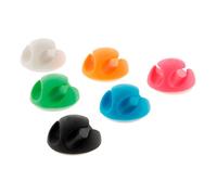 Lot de 6 doubles clips pour câbles - Zenitech