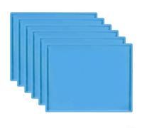 Lot de 6 doublures de cuisson flexibles en silicone pour déshydrateur Cosori - Non pour sécher les fruits, les légumes et les collations faites maison (bleu)