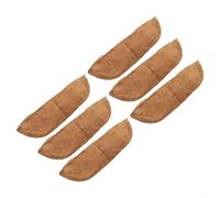 Lot de 6 doublures de panier suspendu en fibre de coco pour jardinage et balcon, soutient la santé des racines des plantes avec structure respirante