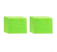 Lot de 6 doublures en éponge réutilisables pour tiroir de réfrigérateur - Tapis lavable absorbant l'humidité pour fruits et légumes frais, à découper pour s'adapter à la forme, vert (huit)