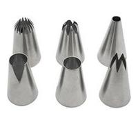Zenker Douilles à pâtisserie 44894 - Lot de 6 en acier inoxydable Grand format Ø 3 cm H 4,7 cm