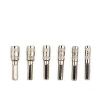 Lot de 6 douilles hexagonales à 6 pans avec tige H4, tournevis à écrou hexagonal de 2,5/3/3,5/4/4,5/5 mm pour serrer les écrous et boulons, outil à main en métal argenté