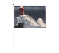 Lot de 6 drapeaux de phare d'orage et de 10 drapeaux faits à la main, petits drapeaux pour défilés, fête, bar, anniversaire