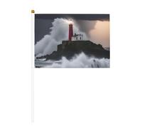 Lot de 6 drapeaux de phare d'orage et de 10 drapeaux faits à la main, petits drapeaux pour défilés, fête, bar, anniversaire
