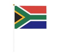 Lot de 6 drapeaux sud-africains 5,5 x 8 pouces, drapeaux pour les amateurs de football 2026, drapeaux à main pour supporters de football