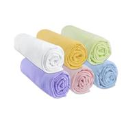 Lot de 6 Draps housse Jersey coton 70x140 - mixte - EASY DORT - Rectangulaire - Bébé