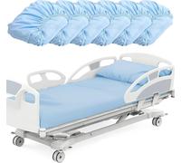 Lot de 6 Draps-Housses pour lit d'hôpital,Draps-Housses pour lit d'hôpital (91 x 213 x 36 cm),Drap-Housse Standard pour lit Simple, idéal pour hôpital, Domicile, Table de Massage et hôtel.