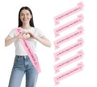 Lot de 6 écharpes de sensibilisation au cancer du sein pour femme et homme - Ruban rose - Accessoires pour promenades, collectes de fonds - Décorations de fête audacieuses pour survivants