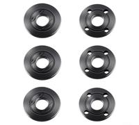 Lot de 6 écrous à bride pour meuleuse d'angle 5/8 à dégagement rapide pour filetage M14 pour changement rapide de disque compatible avec outils en acier noir