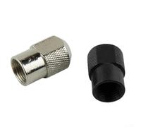 Lot de 6 écrous de mandrin M8 x 0,75 mm pour outils rotatifs/ensemble d'écrous de serrage en alliage de zinc/accessoires de meuleuse noir et argenté