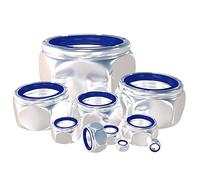 Lot de 6 écrous de verrouillage M14 en acier inoxydable 316 - Écrous hexagonaux en nylon (6 pièces, 316 M14)