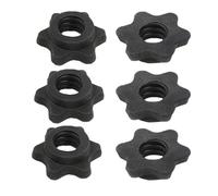 Lot de 6 écrous hexagonaux pour haltères, 25 mm, barre d'haltères hexagonale, écrous rotatifs, colliers de levage pour haltères, arrêt-disques, pinces à vis, pour haltères, levage de poids