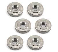 Lot de 6 écrous moletés ronds M10 en acier inoxydable 304 avec filetage métrique - Boutons à vis à main - Écrous de réglage pour pièces d'imprimante 3D