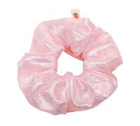 Lot de 6 élastiques à cheveux laser pour femme - En satin - Couleur bonbon - Doux et élastique - Pour queue de cheval - Sans danger pour les cheveux - Pour tous les jours - Rose