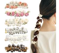 Lot de 6 élastiques à cheveux souples en spirale sans dommage, mignons et confortables, antidérapants, parfaits pour tous les types de cheveux, faciles à porter