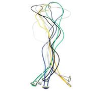 Lot de 6 élastiques en caoutchouc pour poubelle, élastiques réglables avec boucle, bac à litière coloré, grand pour la maison, la cuisine, le bureau..