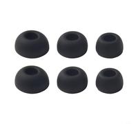 Lot de 6 embouts de rechange élégants en silicone pour Huawei Freebuds 5I, embouts en silicone pour écouteurs et coque d'isolation phonique (noir)