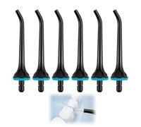 Lot de 6 embouts de rechange Hangsun, Nicwell, COSLUS, Mospro, Zerhunt jet ABS noir joint caoutchouc anti-fuite idéal soins dentaires santé