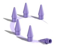 Lot de 6 embouts de rechange pour Apple Pencil 2e génération/1ère génération/USB-C/Apple Pencil Pro, correspondance exacte aux pointes de stylet Apple, violet
