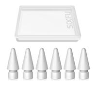 Lot de 6 embouts de rechange pour Apple Pencil 2ème génération/1ère génération, accessoires de pointe de crayon pour iPad Pro Pencil 2/1 génération