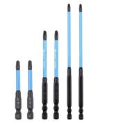 Lot de 6 embouts de tournevis cruciformes FPH1 en alliage d'acier avec magnétisme, 65 mm, 110 mm, 150 mm de longueur pour interrupteur à douille
