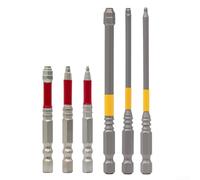 Lot de 6 embouts de tournevis électriques avec tige hexagonale pour un alignement précis et un transfert de couple plus fort (A)