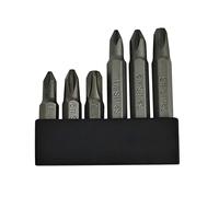 Lot de 6 embouts de tournevis JIS - 35 mm et 50 mm - Avec pointe magnétique, tige hexagonale 1/4, alliage d'acier S2 - Résout l'entretien des voitures, pickups, motos, vélos et autres équipements