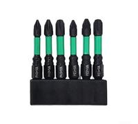 Lot de 6 embouts de tournevis magnétiques à tige hexagonale de 50 mm PH1 PH2 PH3 PZ1 PZ2 PZ3 en alliage d'acier traité thermiquement pour plus de résistance et de durabilité