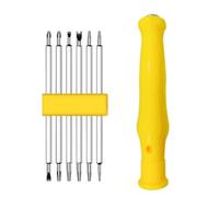 Lot de 6 embouts de tournevis magnétiques inviolables pour réparation Torx Tri-Wing Pentalobe, en acier au chrome vanadium avec poignée pour appareils électroniques