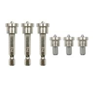 Lot de 6 embouts de tournevis PH2 25 mm et 50 mm avec butée de profondeur et tige hexagonale magnétique pour plaques de plâtre et travail du bois, compatible avec perceuses électriques et tournevis