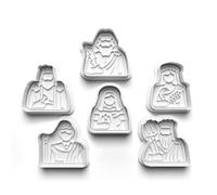 Lot de 6 emporte-pièces Mythologie grecque Zeus Poséidon - Emporte-pièces pour pâte à sucre - Pour enfants