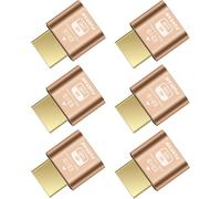 Lot de 6 émulateurs HDMI factice sans tête avec écran DDC EDID 4 K à 60 Hz