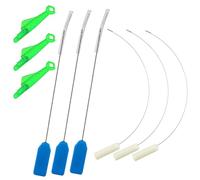 Lot de 6 enfile-aiguilles de surjeteuse avec 3 enfile-aiguilles de type poisson, enfile-aiguille à boucler et surjeteuse, outil de filetage pour machine à coudre à la main (9 pièces)