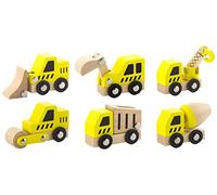 Lot de 6 engins de construction - en bois