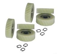 Lot de 6 engrenages planétaires en nylon pour moteur de moyeu de vélo E avec engrenages à dents 31T, 35T, 36T, roulements 608 et circlips en acier inoxydable pour réduction du bruit (36 dents)