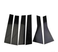 Lot de 6 enjoliveurs de colonne de porte intérieure compatibles avec Jeep pour Grand Cherokee 2011 à 2021 Finition en polycarbonate noir