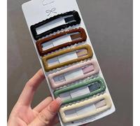 Lot de 6 épingles à cheveux Morandi polyvalentes et pratiques pour filles, femmes, enfants, dames (vagues de couleurs mélangées)