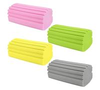 Lot de 6 Eponge Poussiere,Damp Duster Réutilisable,Éponges de Nettoyage de Poussière Absorbant,Éponge de Dépoussiérage Humide pour Vaisselle, Cuisinières, Sols, Canapés (Gris, Rose, Jaune, Vert)