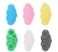 Lot de 6 éponges de bain exfoliantes magiques en PVA doux pour le corps, adorables éponges bain en forme nuage pour adultes, enfants, femmes enceintes, couleur aléatoire