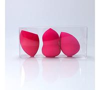 Lot de 6 éponges de beauté pour maquillage liquide et crème, couverture à construire, éponge de fond de teint pour base naturelle, mousse sans latex, rose A44