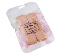 Lot de 6 éponges de maquillage carrées douces pour le pouce pour cosmétiques faciaux élégants, faciles à appliquer, adaptées à différents types de peau