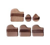 Lot de 6 éponges de maquillage réutilisables, texture ultra douce, parfaites pour fond de teint, contour du fond de teint, voyage et usage quotidien des femmes, noir et rose