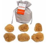 Lot de 6 éponges de mer intimes de relaxation 100 % naturelles non blanchies comme alternative naturelle au tampon - Réutilisables et durables (3 pièces de 3 à 5 cm et 3 pièces de 5 à 7 cm)