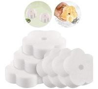 Lot de 6 éponges en forme de fleur - Filtre absorbant l'huile pour jacuzzi, piscine et spa, nettoyant flottant réutilisable pour l'entretien de l'eau