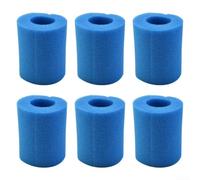 Lot de 6 éponges filtrantes de piscine pour Intex Type II 58094, lavables et réutilisables
