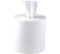 Lot de 6 essuie-mains 2 plis à dévidage central contact alimentaire blanc -