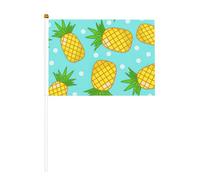 Lot de 6 et 10 drapeaux à agiter à la main, drapeau à main sur bâton, pour défilés, fête, bar, anniversaire