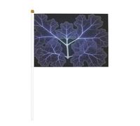 Lot de 6 et 10 mini drapeaux de composition minimaliste, durables de 14 x 21 cm sur bâtons pour l'extérieur, la cour et le jardin