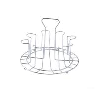 Lot de 6 et 8 étagères de rangement en acier inoxydable à l'envers pour un séchage efficace et peu encombrant, portable, léger, utilisation dans la cuisine ou le bar (8 bits)